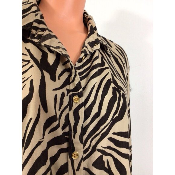 Chaps Animal Print Shirt Womens 3X - Picture 6 of 7